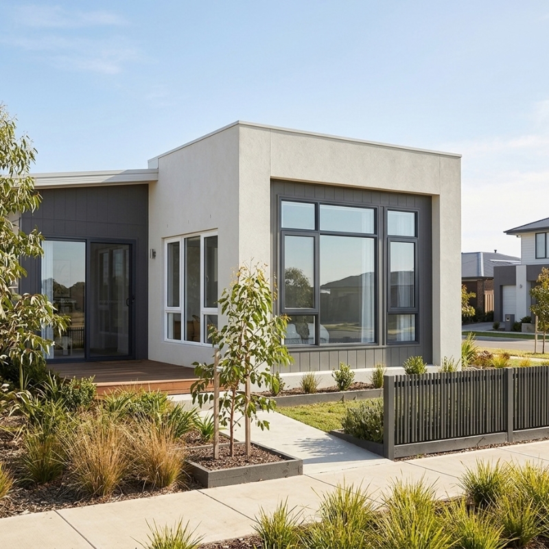 Modern uPVC windows with slim sightlines on an Australian home