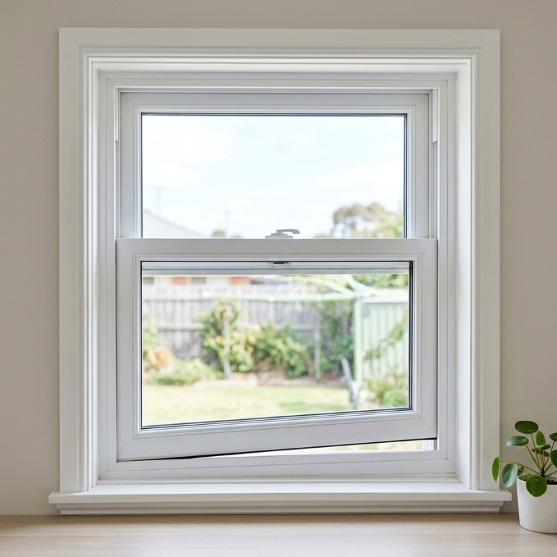 uPVC window not closing properly with a visible gap at the sill